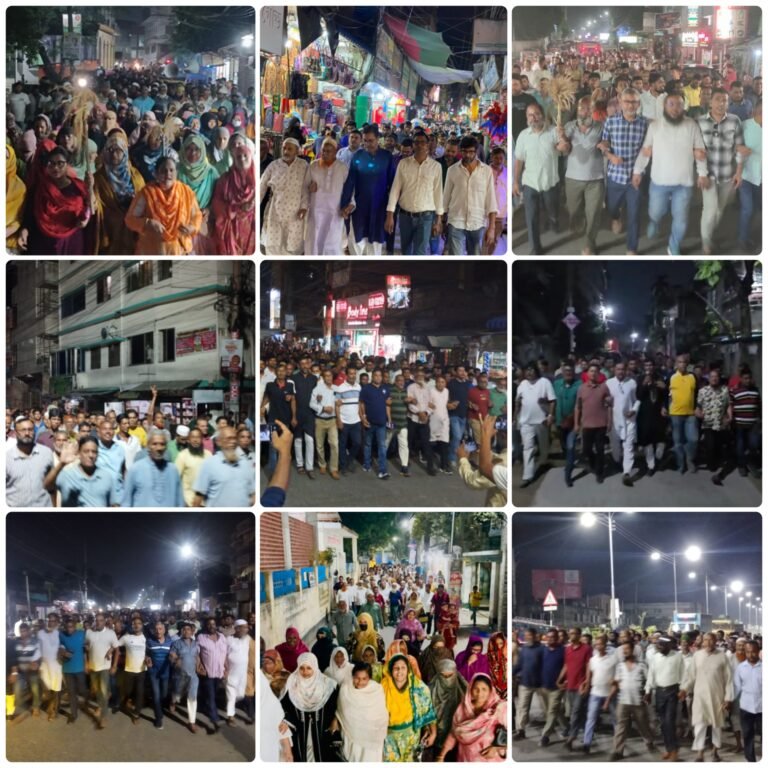 যশোর-৩ ধানের শীষের প্রচার মিছিলে জনতার ঢল।